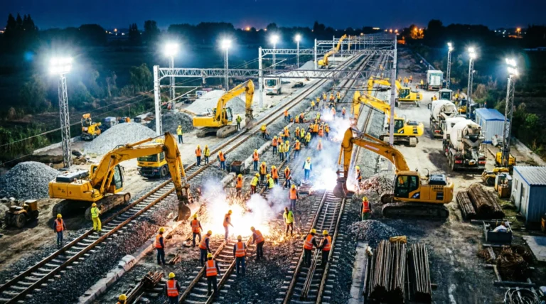 How China Built a High-Speed Railway Line in Just 9 Hours
